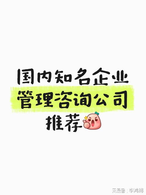 國內(nèi)知名企業(yè)管理咨詢公司推薦 賦能企業(yè)成長的專業(yè)力量